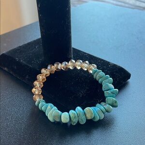 Turquoise color Beaded Bracelet